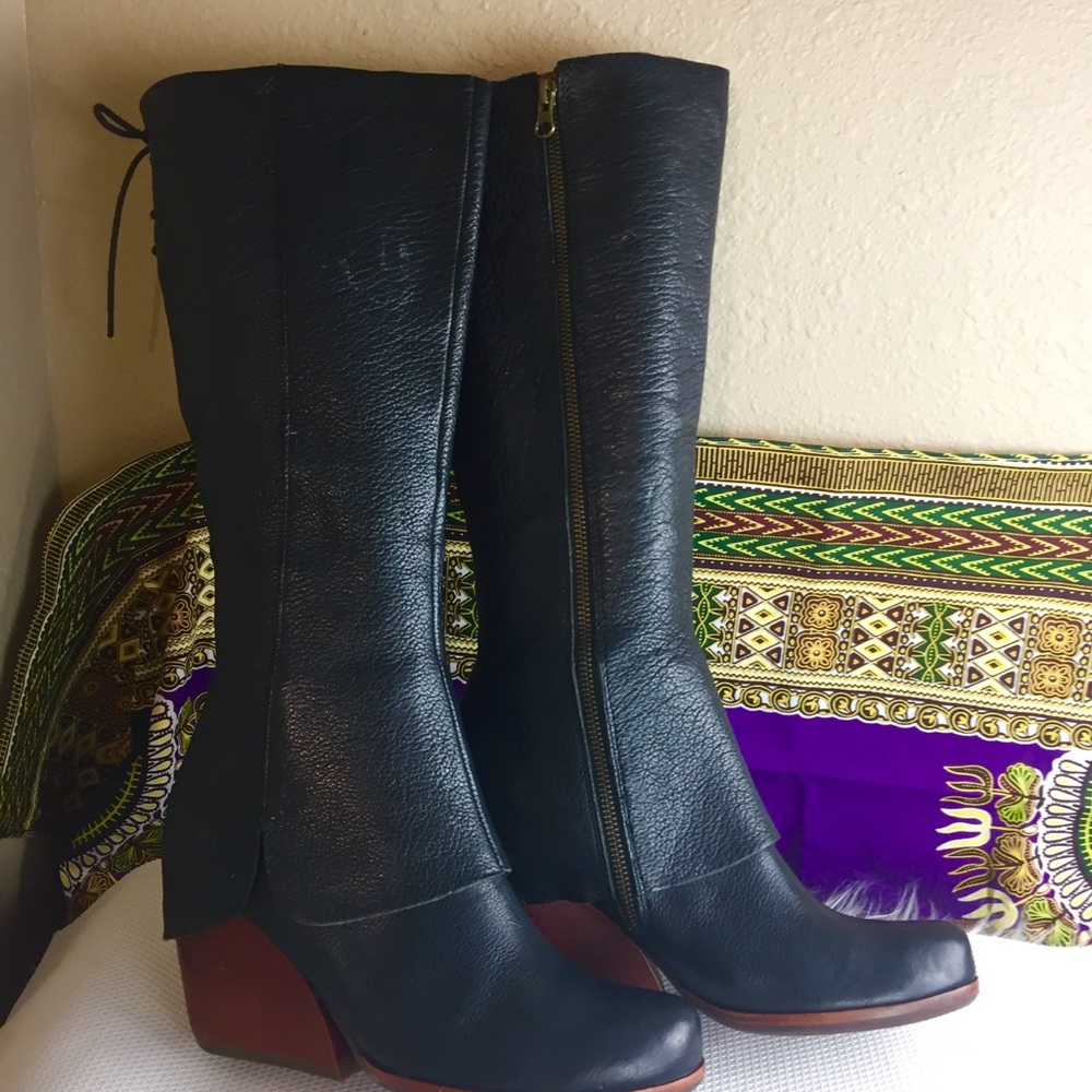 Kork Ease Leather Boots Size 9 M